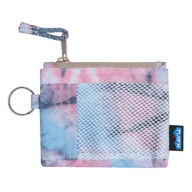 KAVU Stafford Zip Wallet Water Resistant Hiking Pouch - Spiral Tie Dye