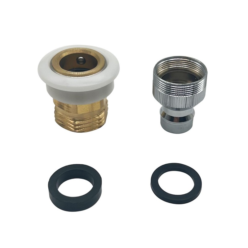 2PCS Snap Coupling Adapter Faucet Adapter fit Male 15/16-27 or