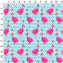 GRAPHICS & MORE Party Flamingos Pineapples Premium Roll Gift Wrap Wrapping Paper