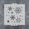 Snowflakes Cookie Stencil Template - Reusable & Durable Food Safe