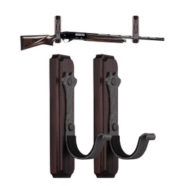 DOMIVKA Gun Rack Wall Mount Rifle Wall Mount Gun Rack and Shotgun Hooks Rifle Shotgun Gun Holder Hangers for Gun Safe As Gifts for Men