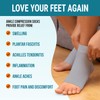 KEMFORD Ankle Compression Sleeve - 20-30mmhg Open Toe Compression Socks