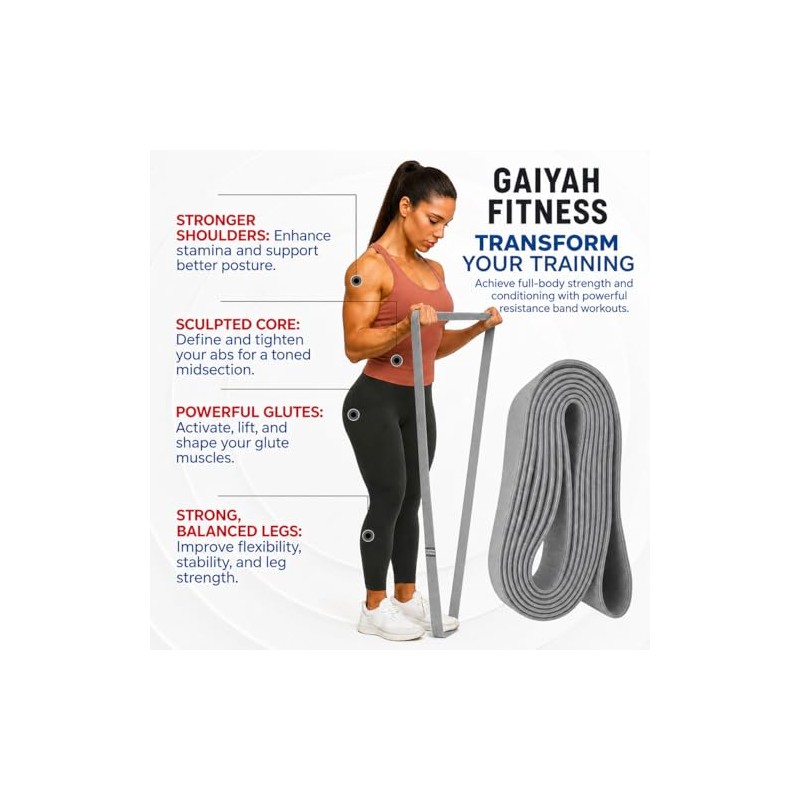 Long Resistance Bands for Working out Women, Fabric Resistance Band,