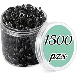 1500 Mini Gomas Elásticas para el Pelo, Ligas Pequeñas para Cabello