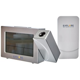 EXPLORE SCIENTIFIC Weather Forecast RPW3008 Dual Snooze Alarm Silver