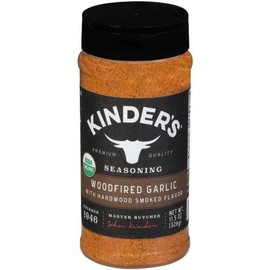 Kinder's Woodfired Garlic Seasoning with Hardwood Smoked Flavor, 326g/11.4 oz. Shaker