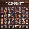 Triangulated German Shepherd Dog Sticker - Vinyl Waterproof Decal Quirky