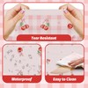MEHOFOND 3 Pcs Fruit Theme Cherry Tablecloths, 108 x 54