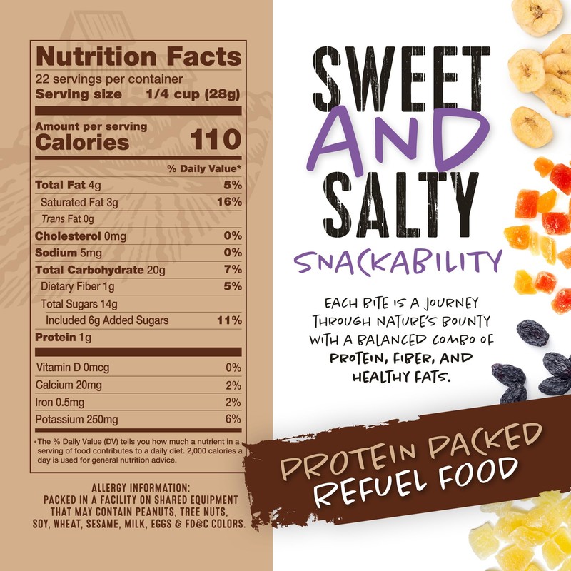 Natural Cravings 24oz Trail Mix Bulk Family Size Bag -