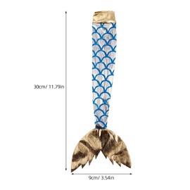 VOSAREA 4 Sets Doll Mermaid Costume Outfit with Sparkly Mermaid Tail Dress Up Clothing for Includes Skirts