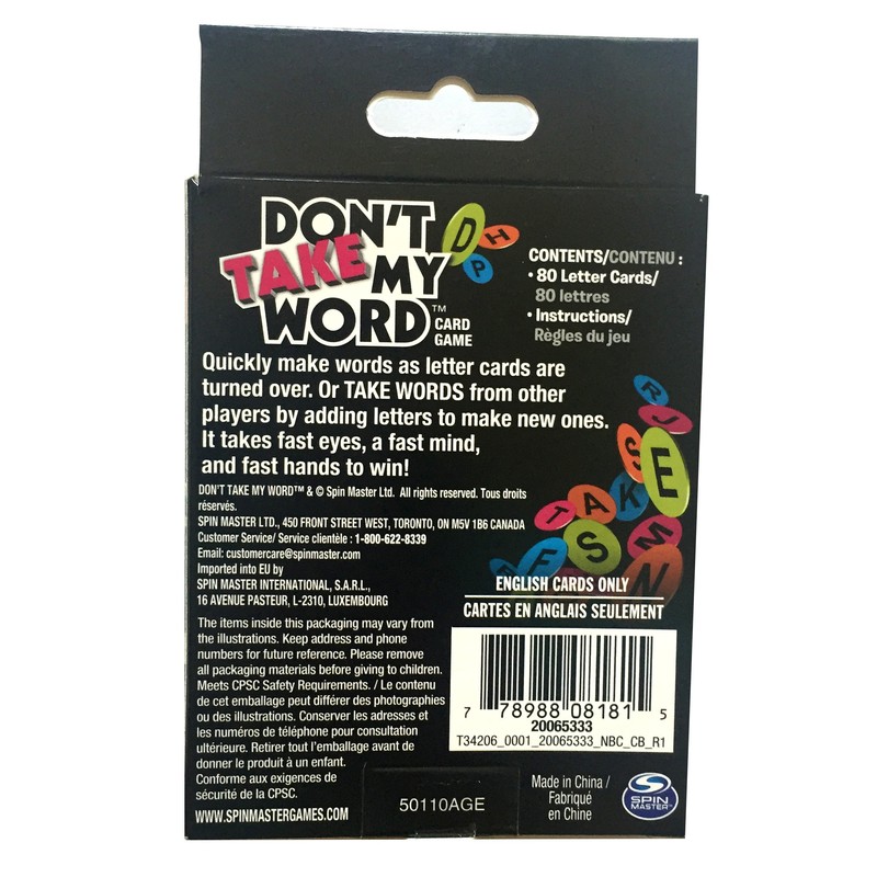 Spin Master Don't Take My Word