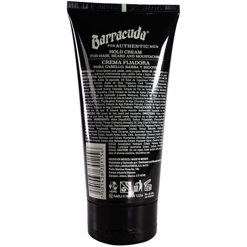 Barracuda Crema Fijadora Hold Cream Original 150g