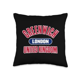 Greenwich London United Kingdom Throw Pillow