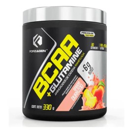 Forzagen Aminoácidos Bcaaglutamine 330g  Complejo Hydragen Sabor Durazno                                                                              