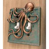 Top Brass Large Octopus/Kraken Electrical Cover Wall Plate Bronze/Verdigris Finish