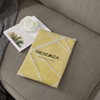 GIGIZAZA Cushion Covers 16x16 Inch Decorative Square Yellow Throw Pillow