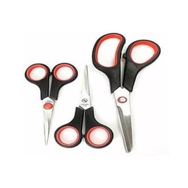 V-VAPE Set of 3 Set Comfort Grip Handle Kitchen Scissors with Stainless Steel Blades