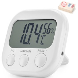 Takit Indoor Thermometer Hygrometer - High Accuracy - Digital Temperature and Humidity Display