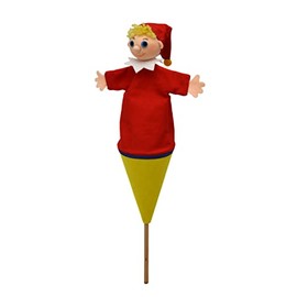 Marionette Fairytale Figurine Hand Puppet Kasper Clown 36 cm Ideal for Doll Theatre and Role Play for Children Baby Boys Girls