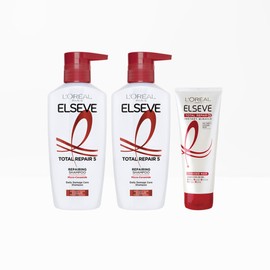 loreal L’Oréal Paris Total Repair Shampoo 400ml x 2 + Hair Pack 170ml Set / 로레알파리토탈리페어 샴푸 400ml 2개+헤어팩 170ml 세트