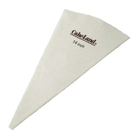 タイガークラウン 絞り袋 白 205×340mm 絞り出し袋 14インチ 純綿布 PPシート ラミネート 再利用可 3434