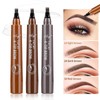 Four Claw Liquid Eye Brow Pen, 1 CountWaterproof Long-lasting Eyebrow