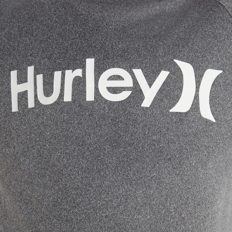 Hurley Boys Rash Guard Shirt, Mottled black