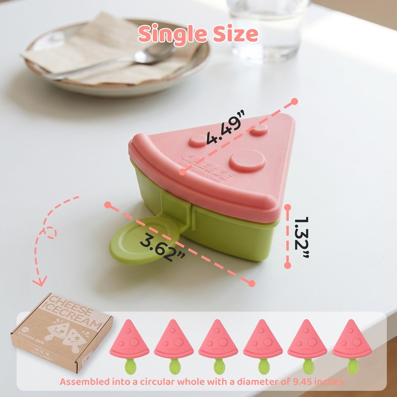 6 Pack Popsicles Molds with Sticks,Reusable Popsicle Molds,Homemade Popsicle Holders