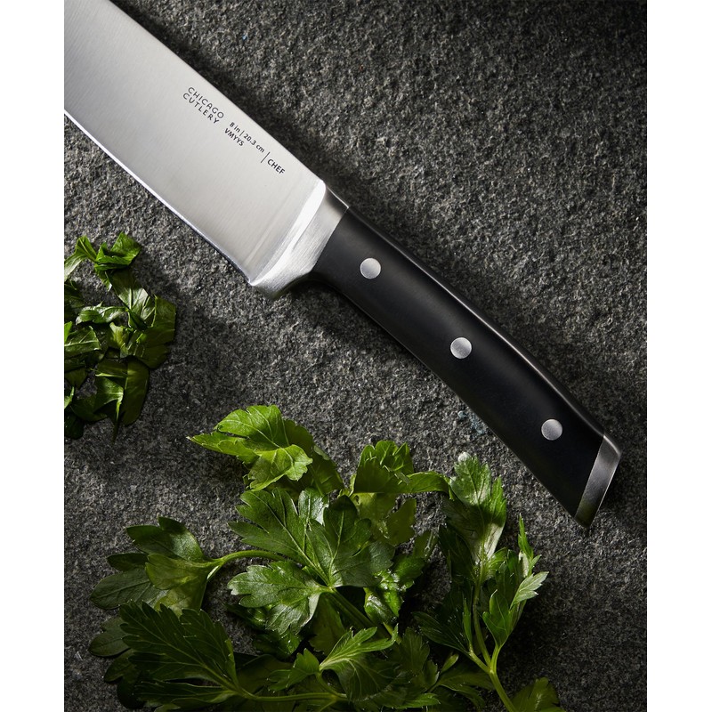 Chicago Cutlery Damen (10-PC) Built-In Sharpener Kitchen Knife Block Set