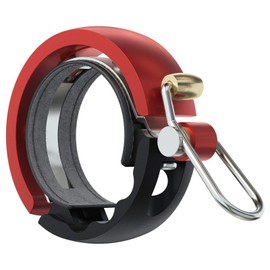 Knog Oi Luxe 1213KN Bicycle Bell Large 23.8-31.8 mm Black Red