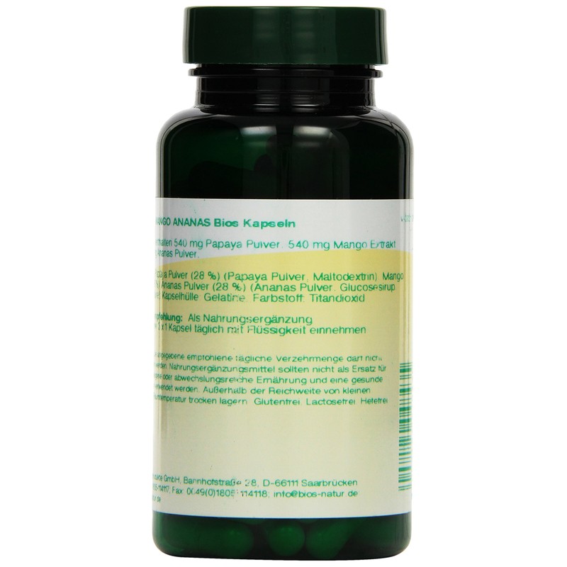 Bios Papaya Mango Ananas, 100 Kapseln, 1er Pack (1 x