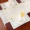 Grelucgo Handcrafted Solid Color Dining Table Placemats, Double-Hemstitched (Cream, 12