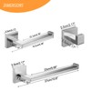 Beelee BA203BG-4 Bathroom Accessory Set, Gold Hardware Set - Towel