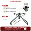 Christmas Tree Stand for Artificial Trees, Folding Metal Tree Base