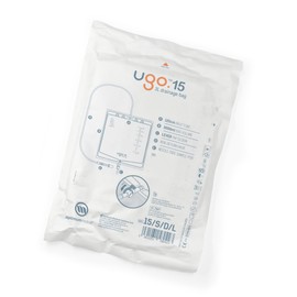 u go Ugo 3L Night Bags (x10) - Urine Drainage/Catheter Night Bags, T Tap or Lever Tap with Kink-Free Connection C Sterile & Non-Sterile, Overnight Use (Ugo 15 - Lever Tap (Continuous Drainage), Sterile)