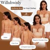 Willuhwisly Women Low Back Bra-Multiway Deep U Plunge Seamless Backless