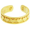 Classy Heart Yellow Gold Toe Ring (14K Gold)
