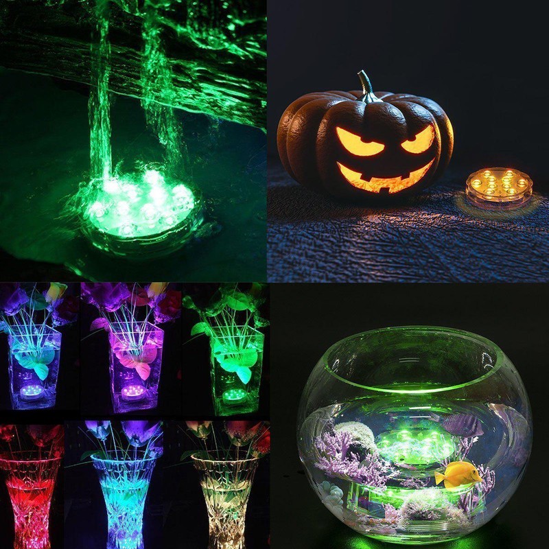 Underwater Light Waterproof Pool Lights LED Light with Remote Control