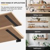 HITOMEN Heavy Duty Floating Shelf Brackets, 12-Inch (1/5'' Thick) Hidden