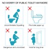 50 Pack Disposable Plastic Toilet Seat Cover Non Slip Individually