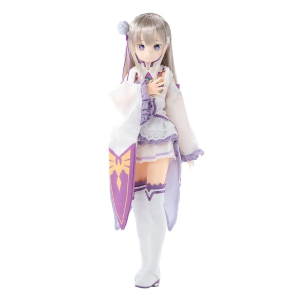 Azon International 1/6 Scale Pure Neemo Character Series 143 "Re:Zero - Starting Life in Another World" Emilia Total Height Approx. 10.2 inches (26 cm), Made of Soft Vinyl