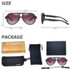 TaoTech Polarized Sunglasses, Retro Frame, Mat, UV400 Ultraviolet Rays, Reflected