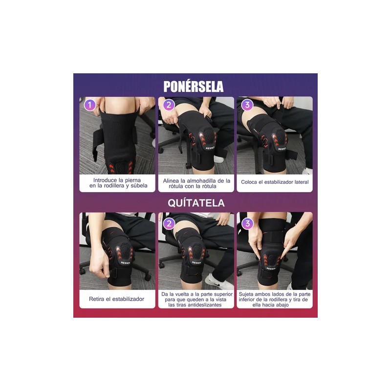 Rodillera Ortopédica Meniscos Ligamentos Gel Rótula Ajustabl