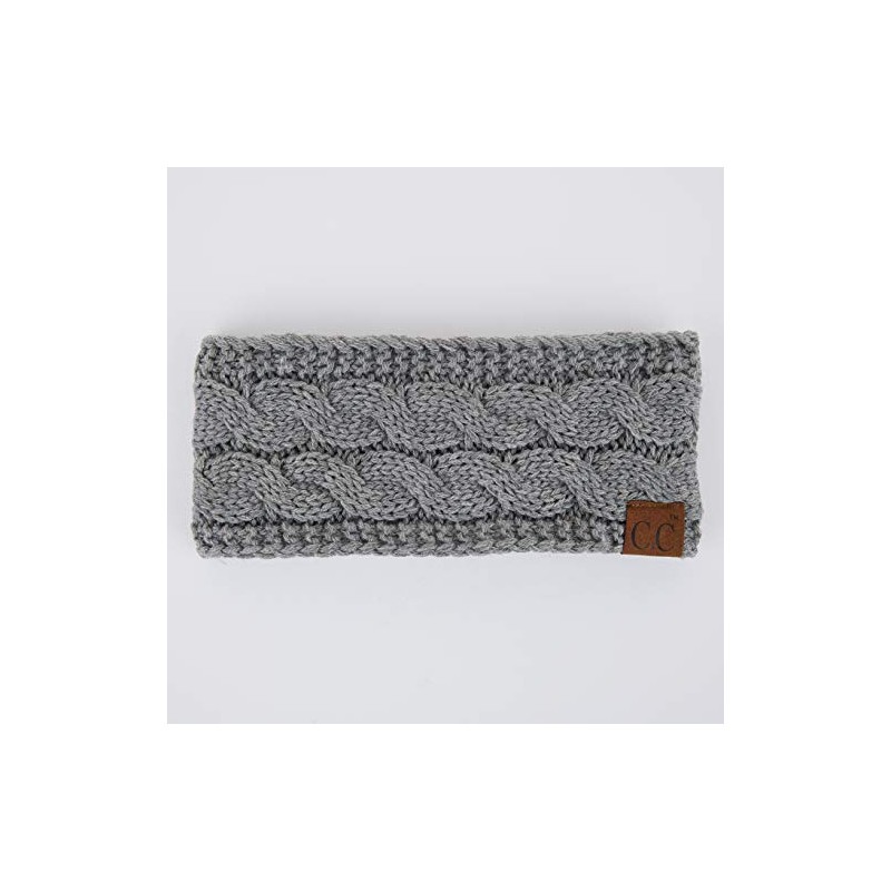 C.C Winter Fuzzy Fleece Lined Thick Knitted Diagonal Stripes Criss-Cross