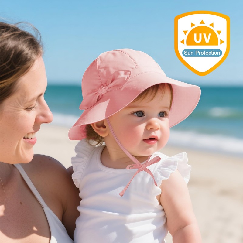 Durio Baby Girl Sun Hat - UPF 50+ Sun Protection
