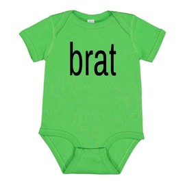 TATY Kids Brat Baby Infant One Piece Bodysuit Newborn Apple Green