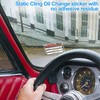 GUEER for Oil Change Sticker Static Cling, Clear Stickers 120
