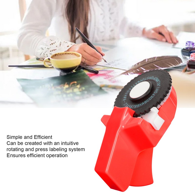 Embossing Label Maker Machine Mini Portable Ergonomic Handheld Manual Label