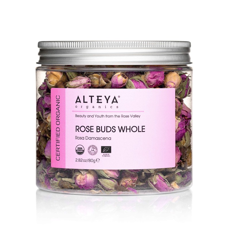 Alteya Organics Rose Bud Tea USDA Certified Organic Herbal Tea