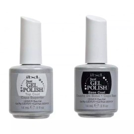 IBD Just Gel Polish LED/UV 15ml/0.5fl.oz Base Coat & Top Coat of Set